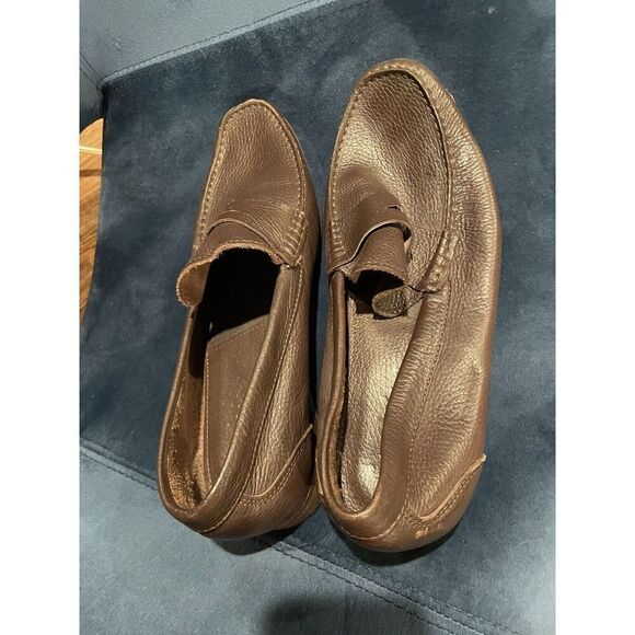 Sandrino By Sandro Moscoloni Placido Leather Penny Loafers 10.5D Shoes Brown - Picture 16 of 16